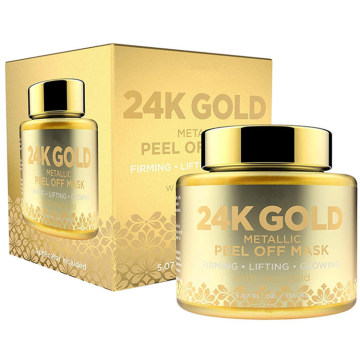 OEM Custom 24K Gold Metallic Firming Gesichtsmaske abziehen